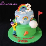 Golf/Rainbow Cake